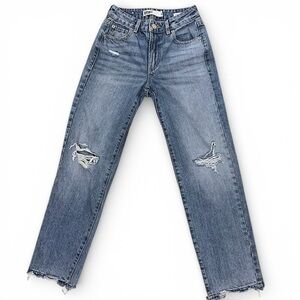 Garage - Droit Vintage Straight - Medium Wash - Distressed - Jeans - Size 23/00